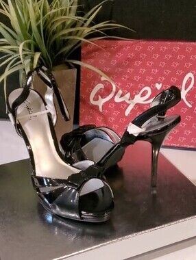 Qupid AFFAIR-08 Black High Heel Shoes